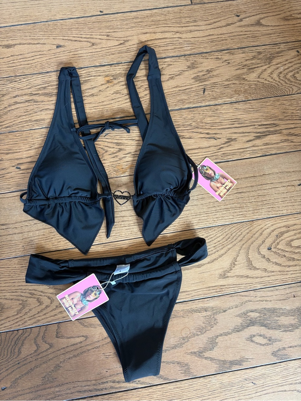 BNWT Strawberry milk mob bikini